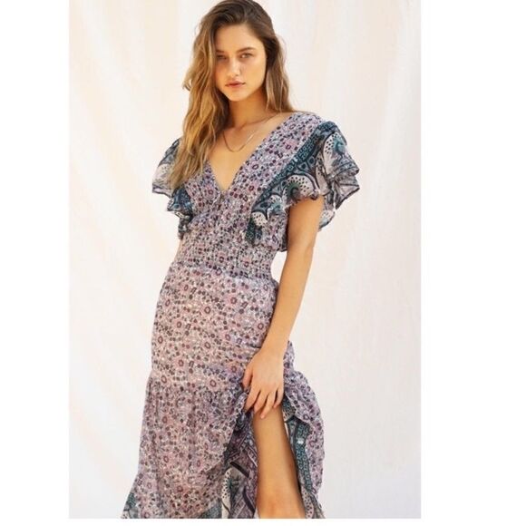 Free People JEN’S PIRATE BOOTY Silvia Sequin Maxi - Picture 3 of 10